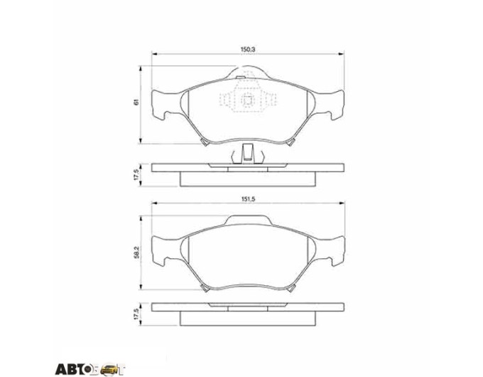 Тормозные колодки Bosch 0 986 494 101, цена: 2 533 грн.