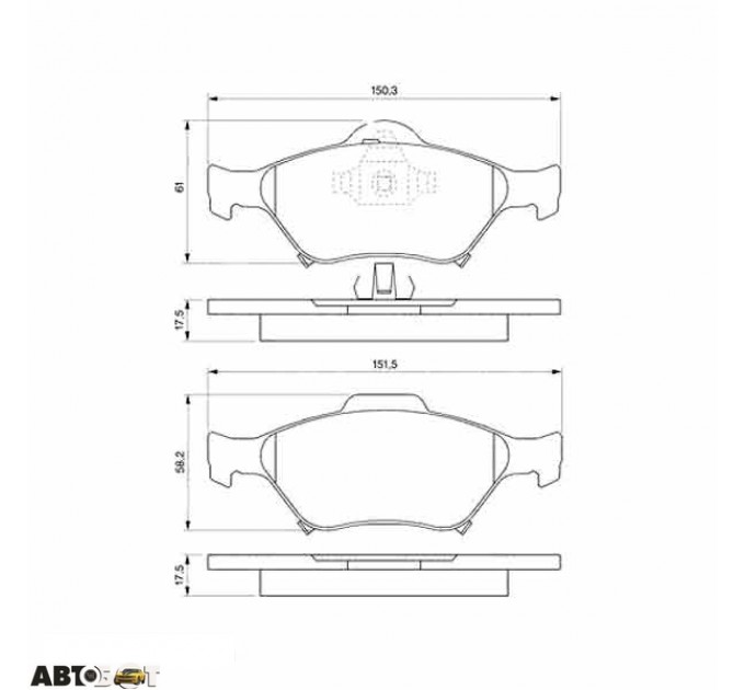 Тормозные колодки Bosch 0 986 494 101, цена: 1 379 грн.