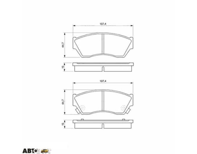 Тормозные колодки Bosch 0 986 493 340, цена: 1 492 грн.