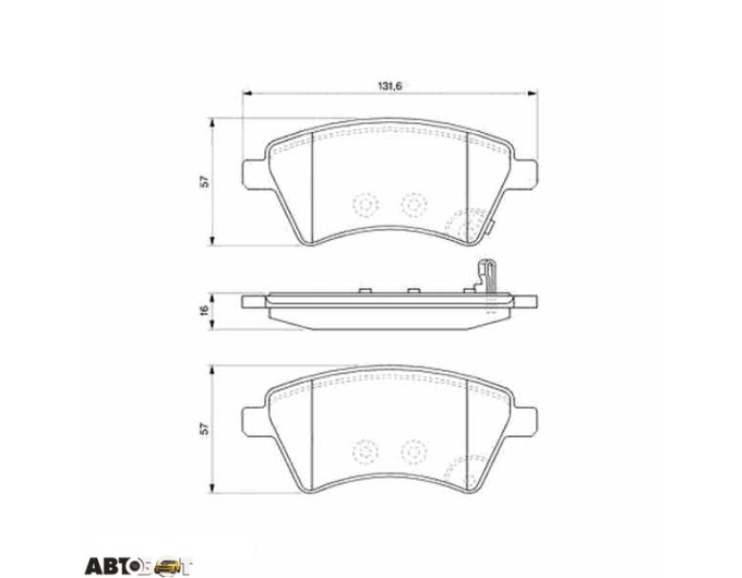Тормозные колодки Bosch 0 986 494 129, цена: 2 998 грн.