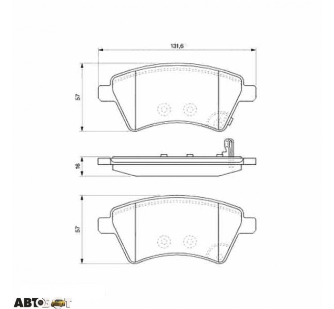 Гальмівні колодки Bosch 0 986 494 129, ціна: 1 632 грн.