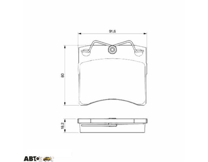 Тормозные колодки Bosch 0 986 460 954, цена: 2 619 грн.