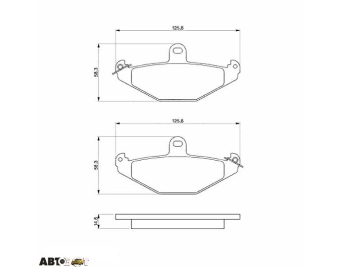 Тормозные колодки Bosch 0 986 461 148, цена: 1 554 грн.