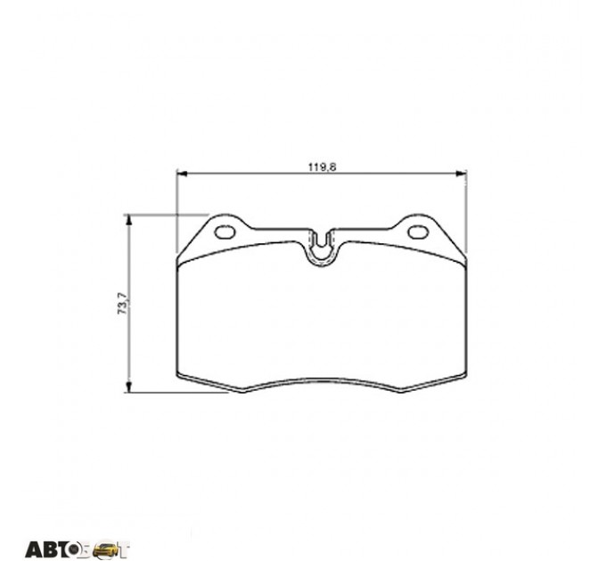 Тормозные колодки Bosch 0 986 494 282, цена: 1 865 грн.