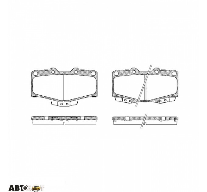 Тормозные колодки ABE C12089ABE, цена: 982 грн.