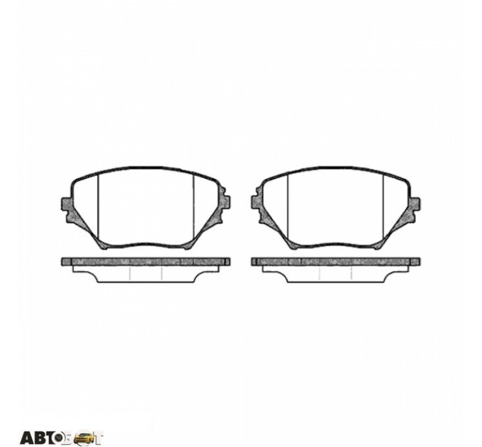 Гальмівні колодки ABE C12100ABE, ціна: 985 грн.