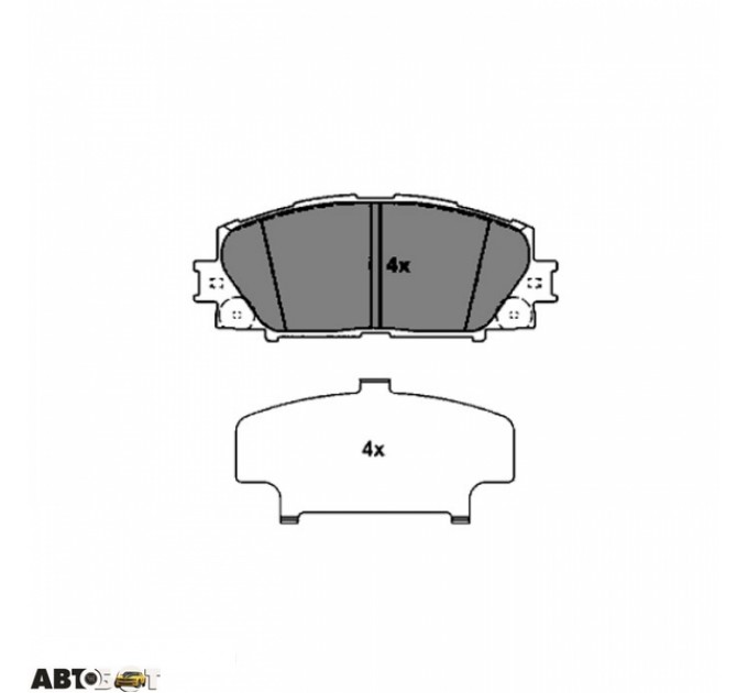 Гальмівні колодки ABE C12133ABE, ціна: 945 грн.