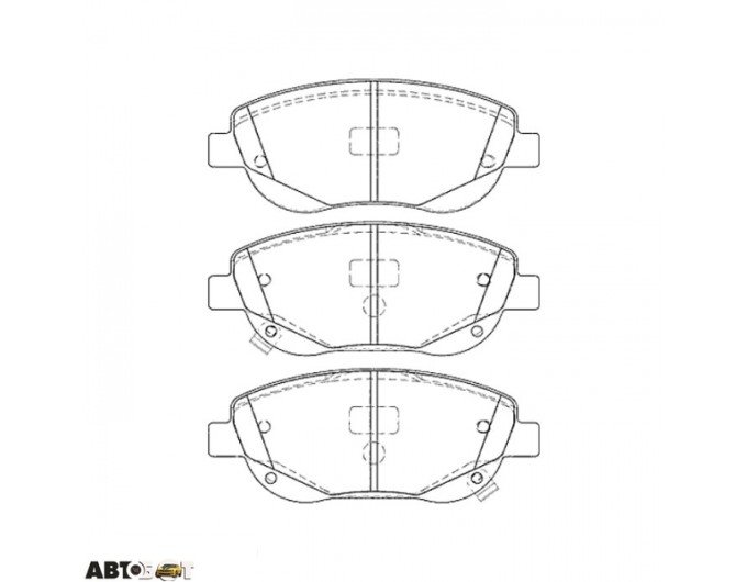 Тормозные колодки ABE C12134ABE, цена: 2 377 грн.