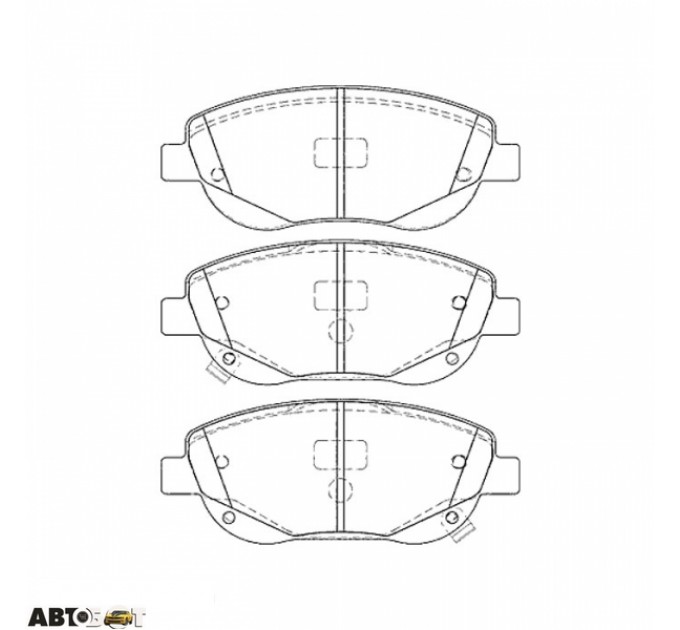 Тормозные колодки ABE C12134ABE, цена: 1 294 грн.