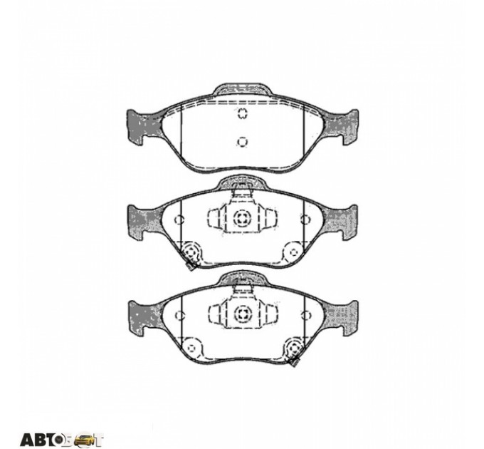 Гальмівні колодки ABE C12118ABE, ціна: 1 029 грн.