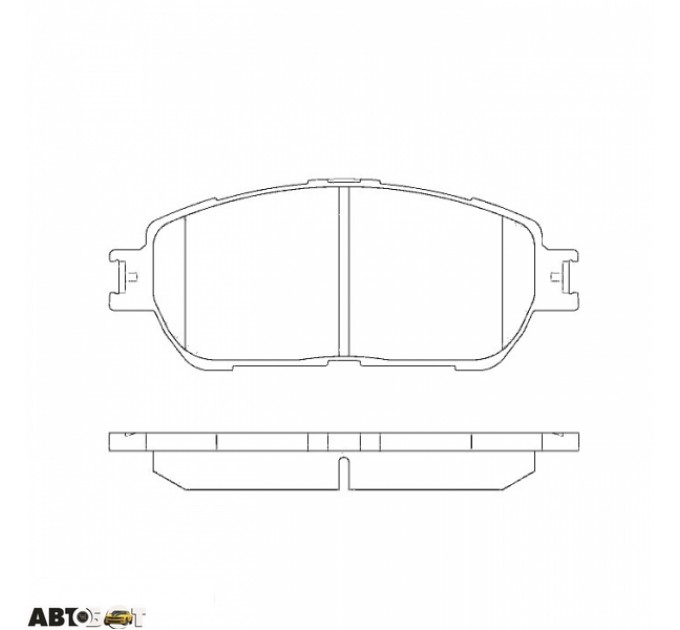 Тормозные колодки ABE C12125ABE, цена: 1 064 грн.