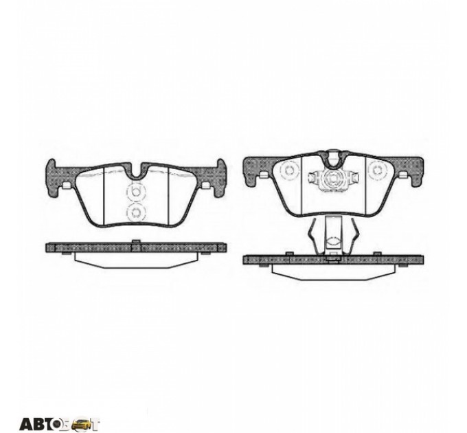 Тормозные колодки ABE C2B027ABE, цена: 828 грн.