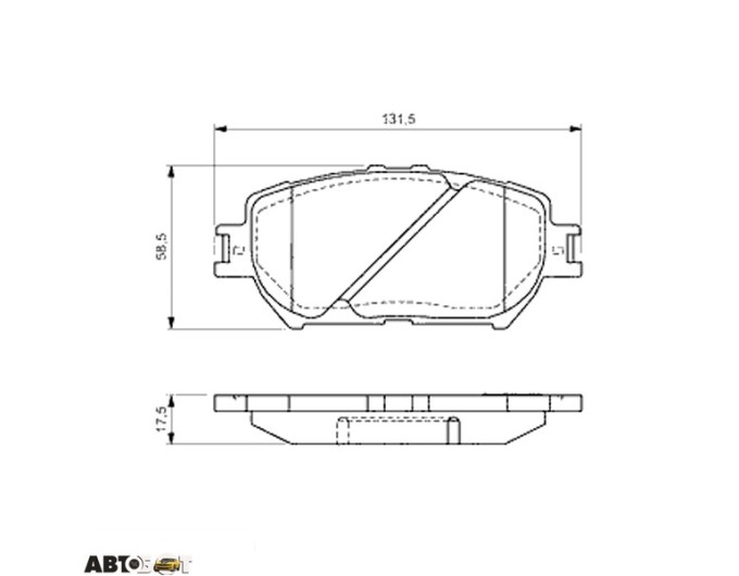 Тормозные колодки Bosch 0 986 494 363, цена: 2 423 грн.