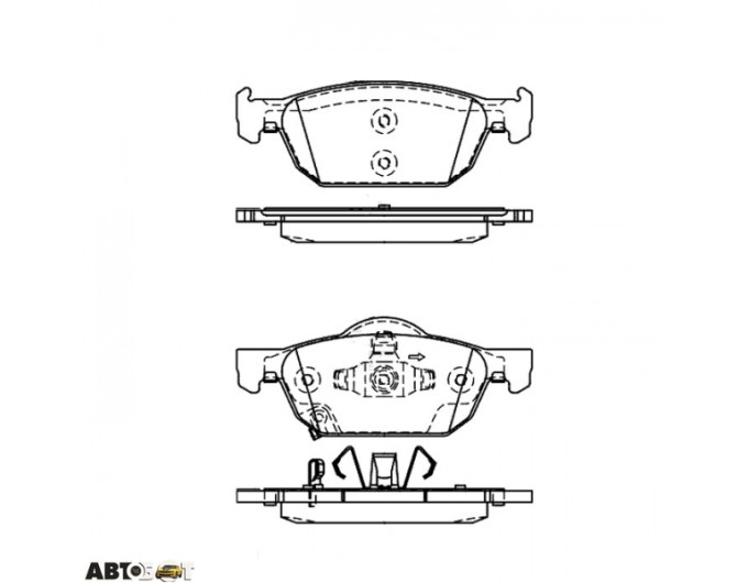 Гальмівні колодки ABE C14055ABE, ціна: 2 333 грн.