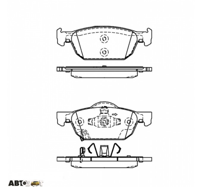 Гальмівні колодки ABE C14055ABE, ціна: 1 270 грн.