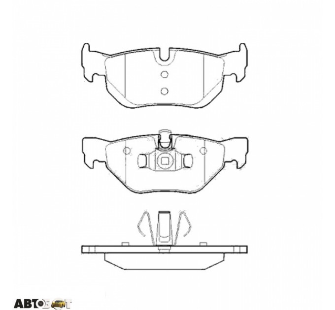 Тормозные колодки ABE C2B017ABE, цена: 935 грн.