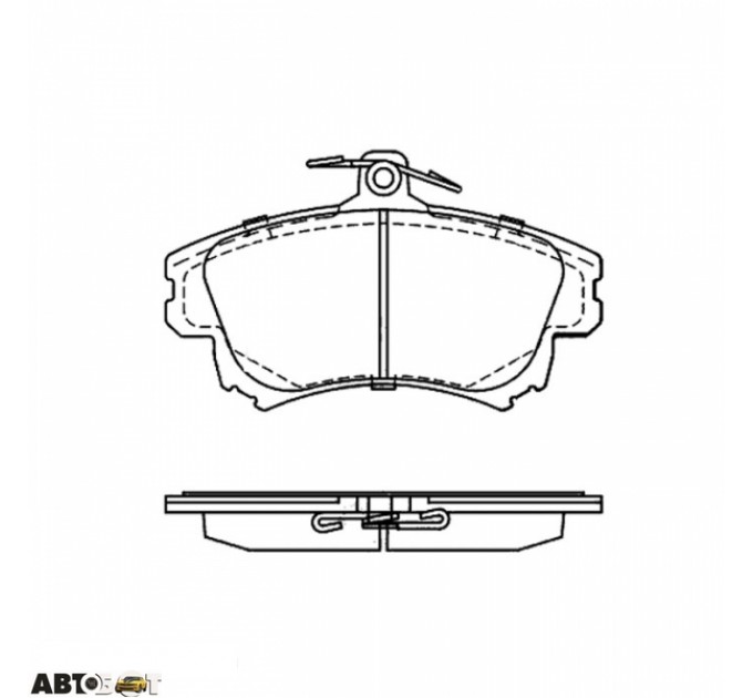 Тормозные колодки ABE C1V014ABE, цена: 1 017 грн.