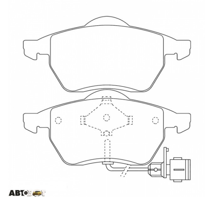 Тормозные колодки ABE C1W025ABE, цена: 1 262 грн.