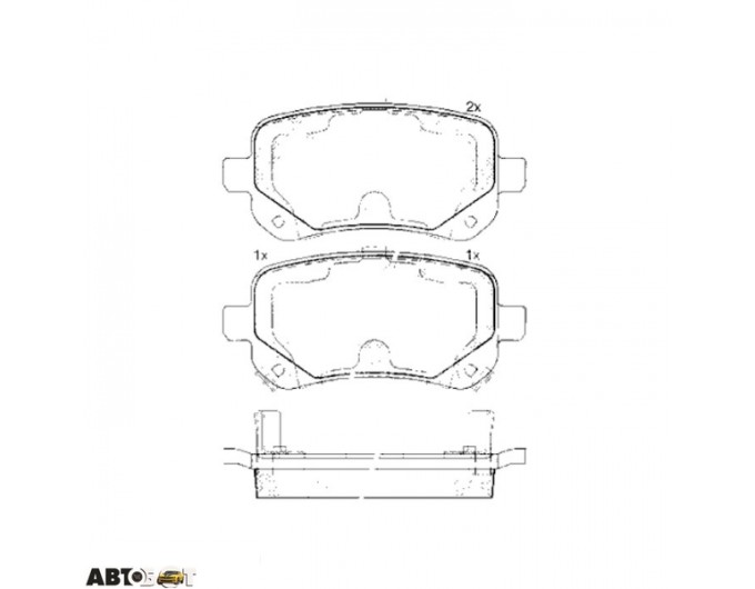 Гальмівні колодки ABE C2Y024ABE, ціна: 1 810 грн.
