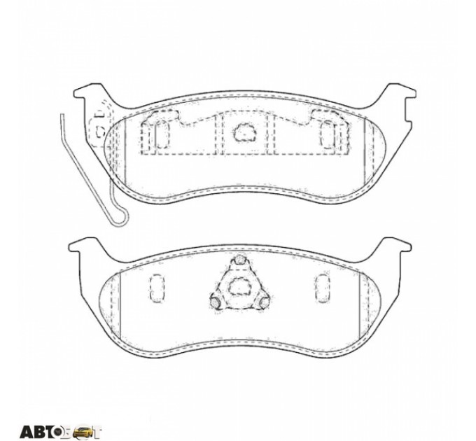 Тормозные колодки ABE C2Y022ABE, цена: 997 грн.