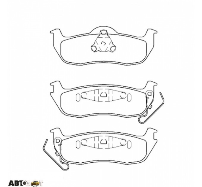 Тормозные колодки ABE C2Y021ABE, цена: 1 167 грн.