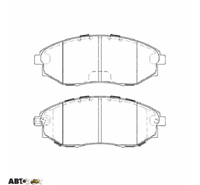 Гальмівні колодки ABE C10021ABE, ціна: 998 грн.