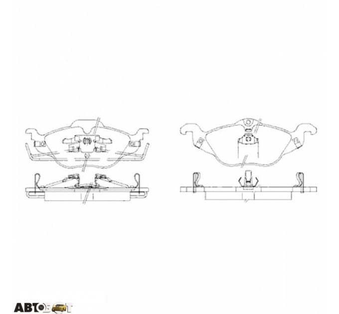 Тормозные колодки ABE C1W021ABE, цена: 1 047 грн.