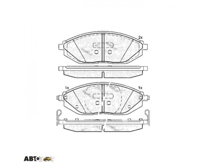 Тормозные колодки ABE C10024ABE, цена: 1 874 грн.