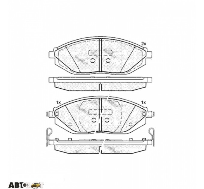 Тормозные колодки ABE C10024ABE, цена: 1 021 грн.