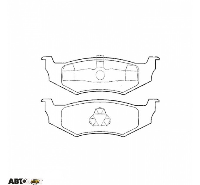 Тормозные колодки ABE C2Y000ABE, цена: 821 грн.