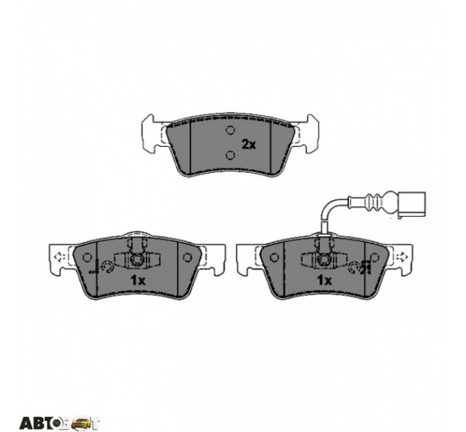 Тормозные колодки ABE C2W027ABE, цена: 1 340 грн.