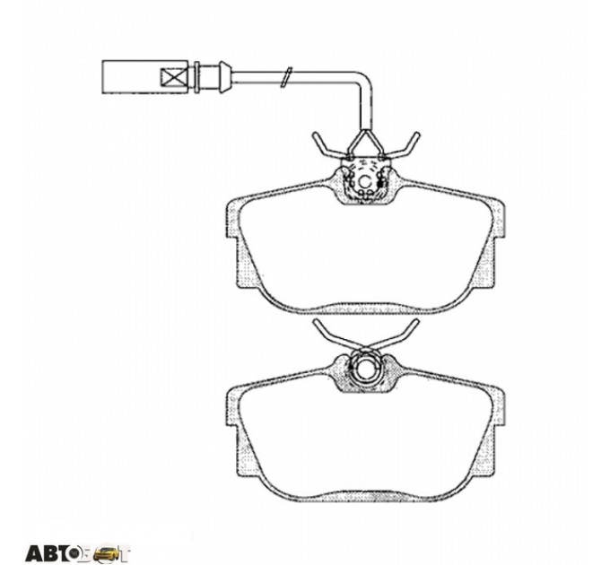 Тормозные колодки ABE C2W013ABE, цена: 800 грн.