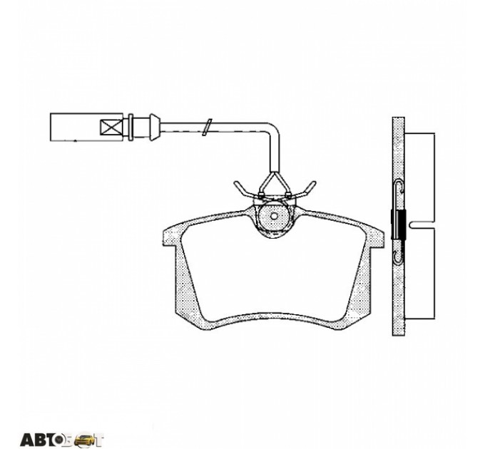 Тормозные колодки ABE C2W012ABE, цена: 802 грн.