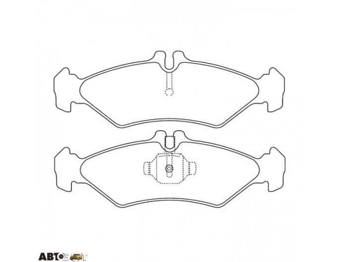 Тормозные колодки ABE C2W004ABE, цена: 1 552 грн.