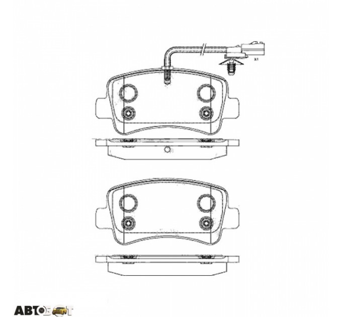 Гальмівні колодки ABE C2R014ABE, ціна: 1 210 грн.