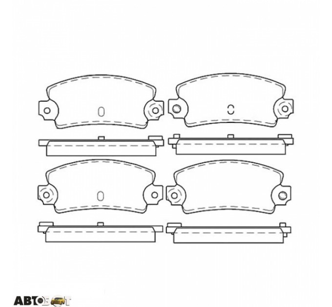 Тормозные колодки ABE C2R003ABE, цена: 882 грн.