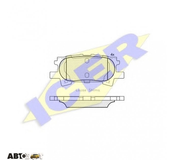 Тормозные колодки ICER 181751, цена: 959 грн.