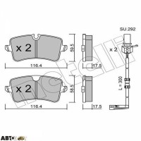 Тормозные колодки METELLI 22-0955-1K