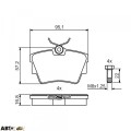 Тормозные колодки Bosch 0 986 495 487, цена: 2 021 грн.