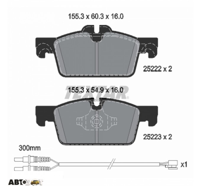 Тормозные колодки Textar 2522204, цена: 2 532 грн.