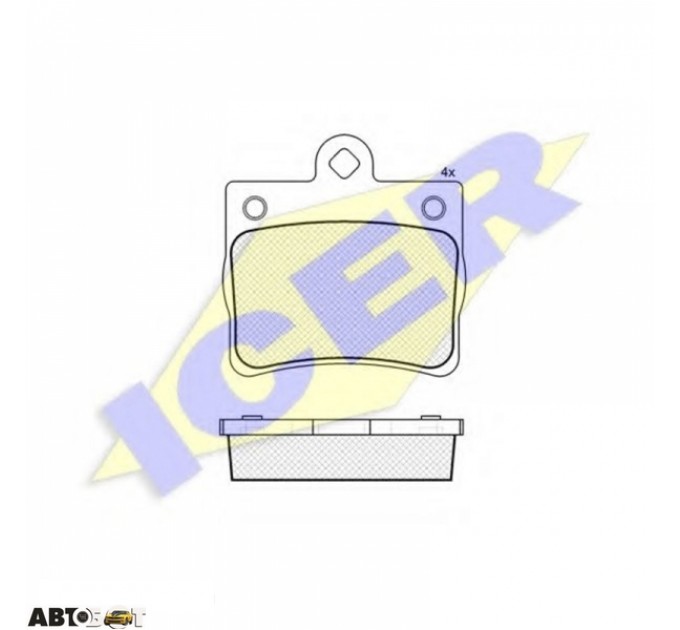 Гальмівні колодки ICER 181310, ціна: 753 грн.