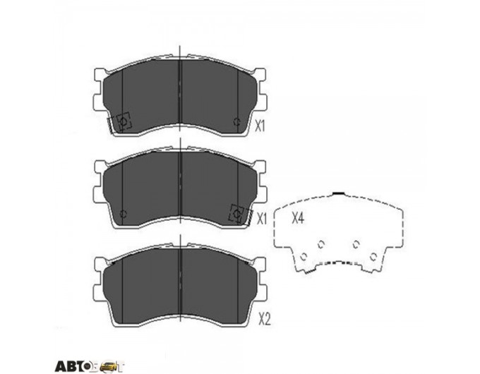 Тормозные колодки KAVO PARTS KBP-4002, цена: 1 570 грн.