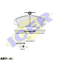 Тормозные колодки ICER 181118700