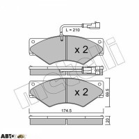 Гальмівні колодки METELLI 22-0849-1