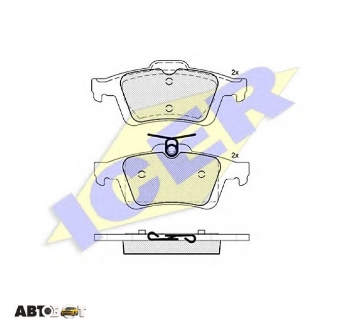Тормозные колодки ICER 181744, цена: 1 281 грн.