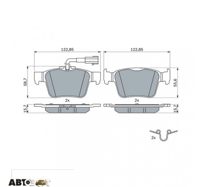 Тормозные колодки Bosch 0 986 424 848, цена: 1 877 грн.