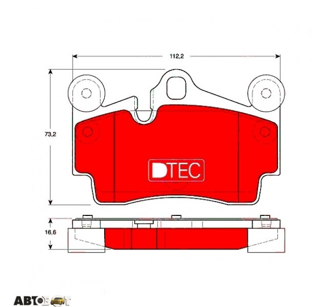 Тормозные колодки TRW GDB1653DTE, цена: 2 171 грн.