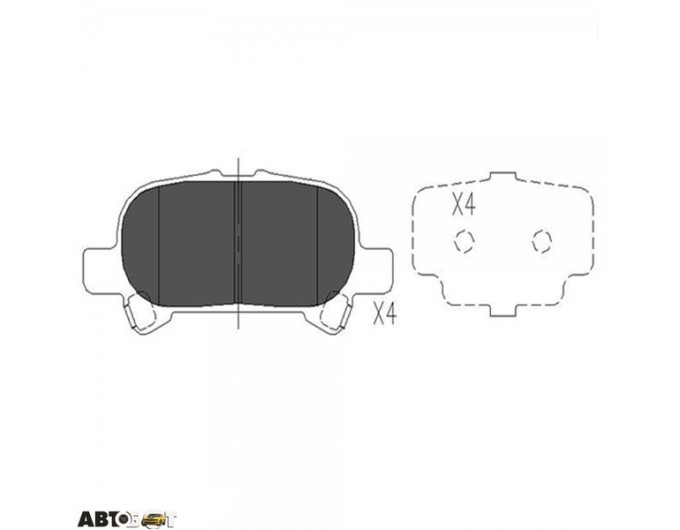 Тормозные колодки KAVO PARTS KBP-9119, цена: 1 671 грн.