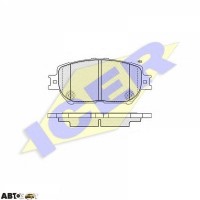 Гальмівні колодки ICER 181689