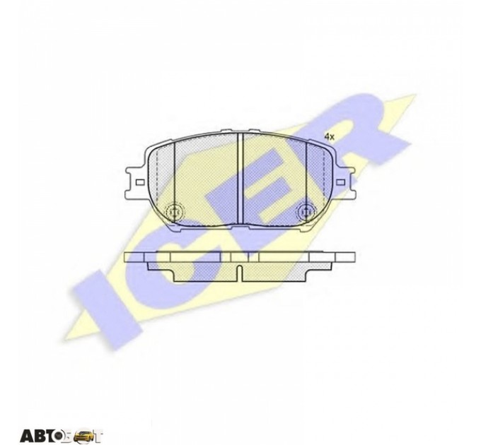 Тормозные колодки ICER 181689, цена: 1 216 грн.